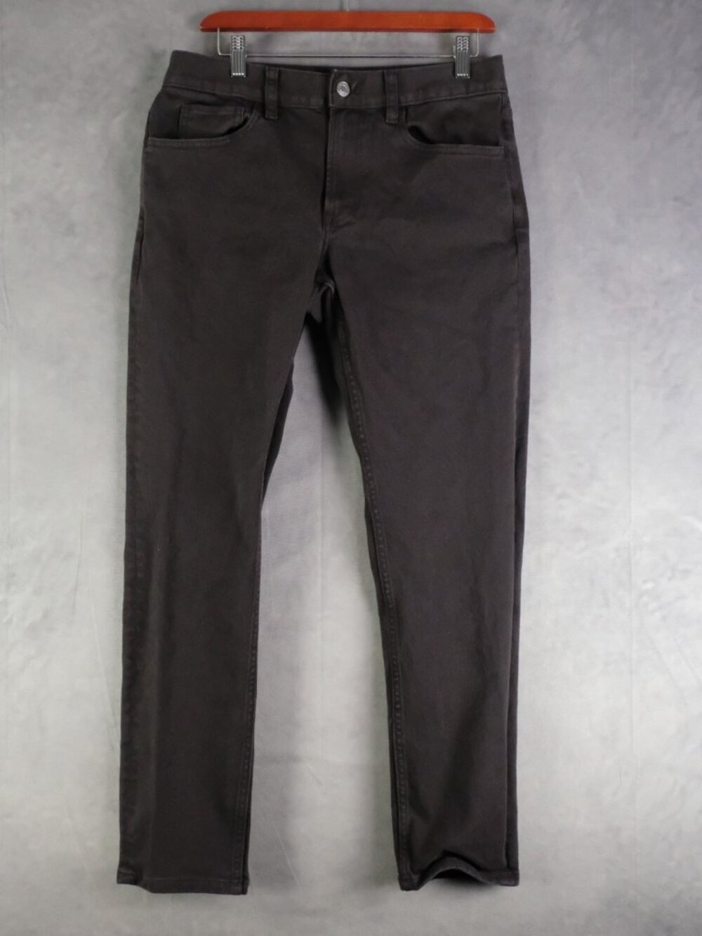 Everlane Jeans Mens 30X30 Black Tan Slim Straight Cotton Denim Mid Rise Stretch